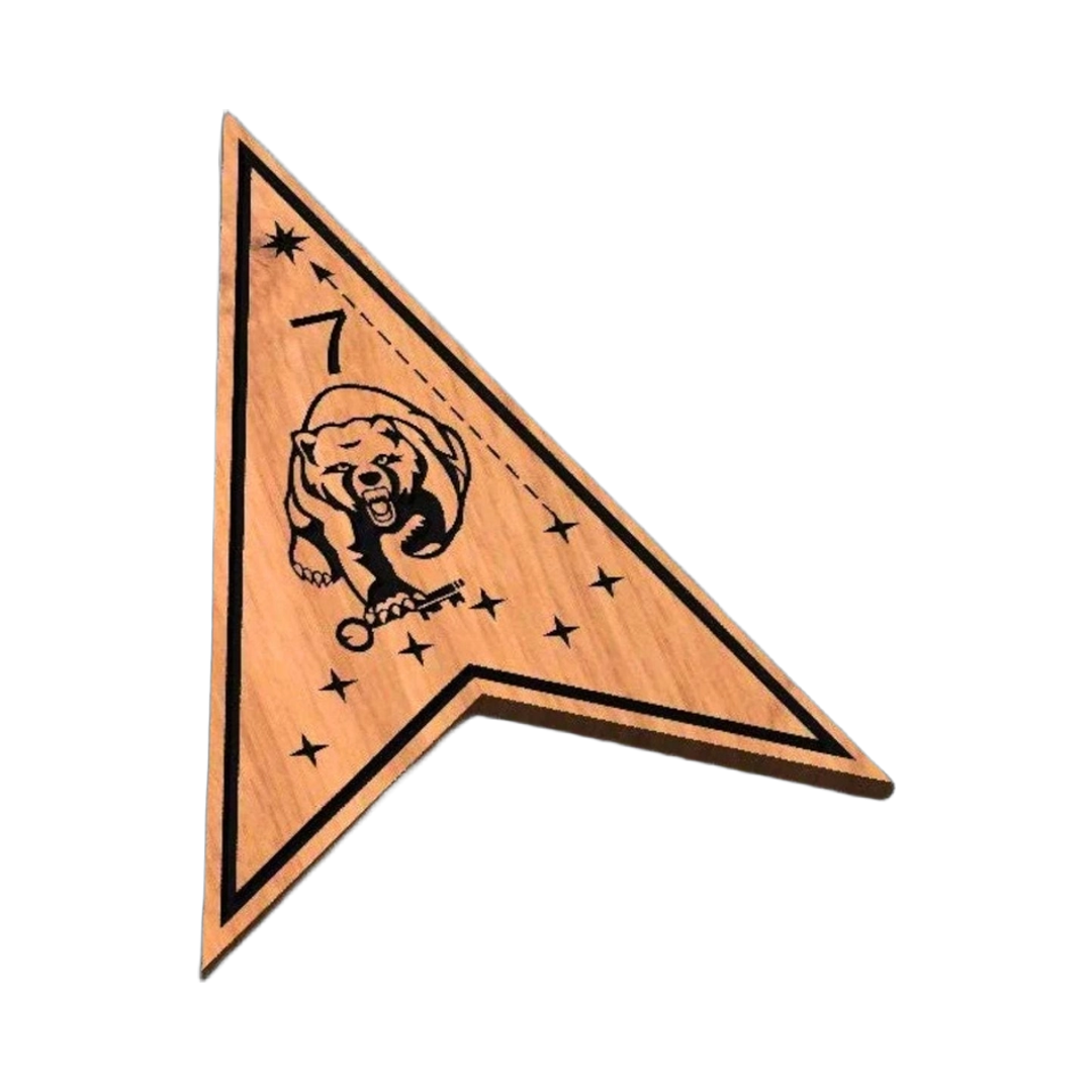 Space Force Delta 7 SVG file for laser cutting and CNC routing, LightBurn and Vectric ready