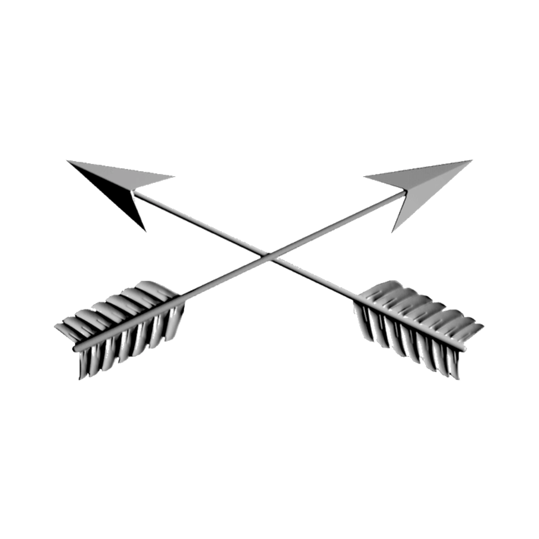 Special Forces Crossed Arrows STL file for 3D printing and CNC routing, LightBurn and Vectric ready