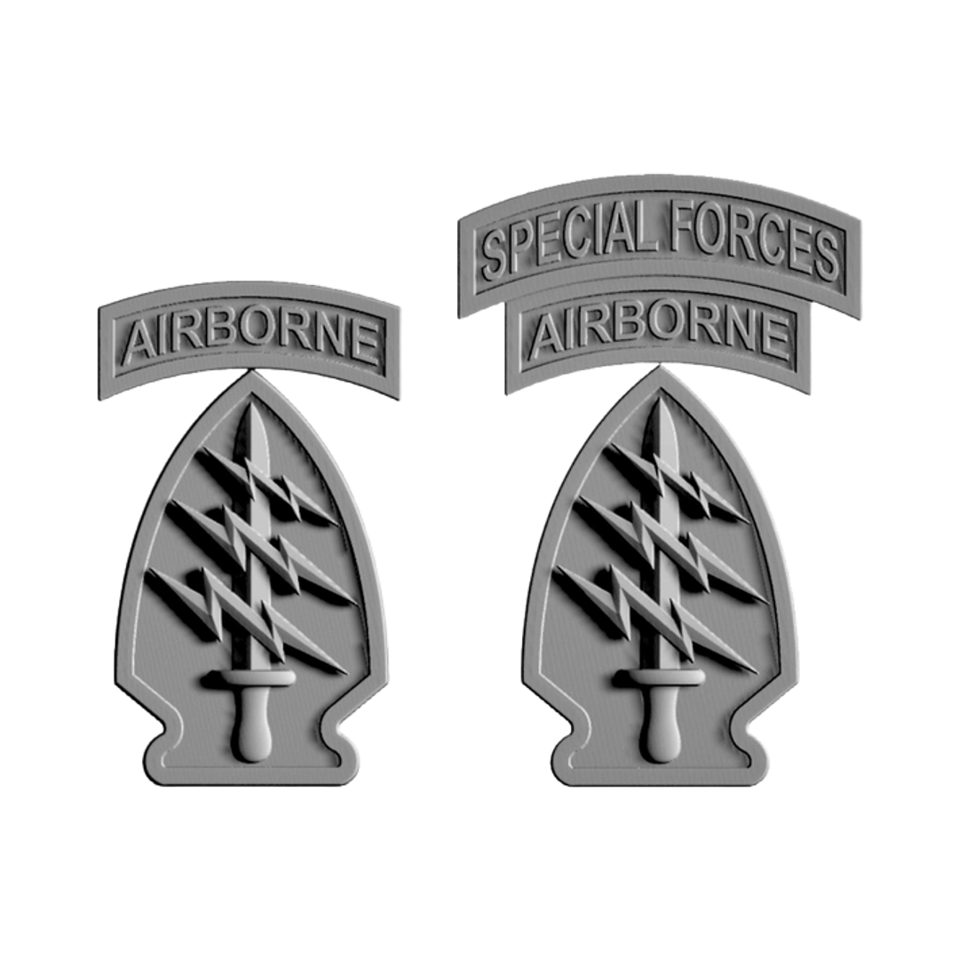 Special Forces Patch STL file for 3D printing and CNC routing