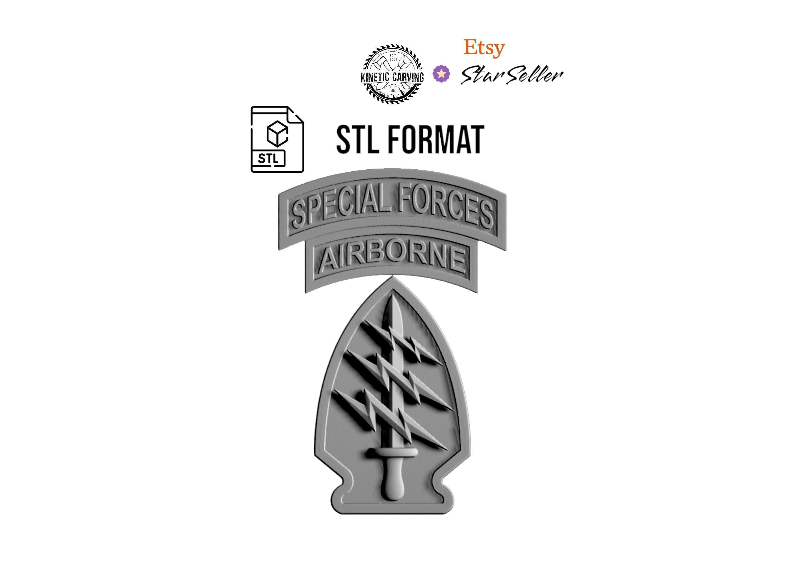 Special Forces Patch vector cut file for makers