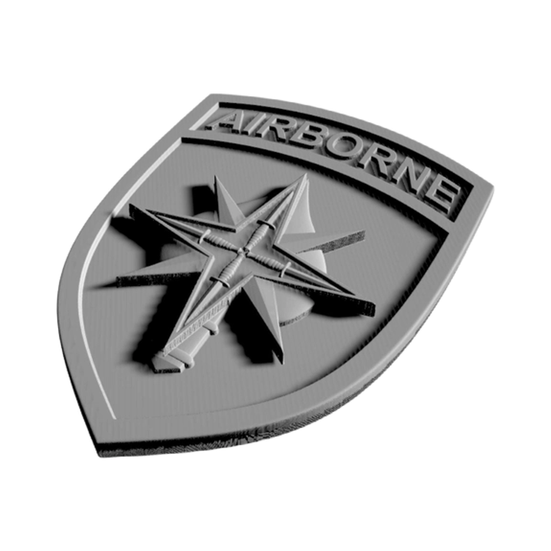 Special Operation Command - North (SOCNORTH) detail view, ready for 3D printing and CNC routing