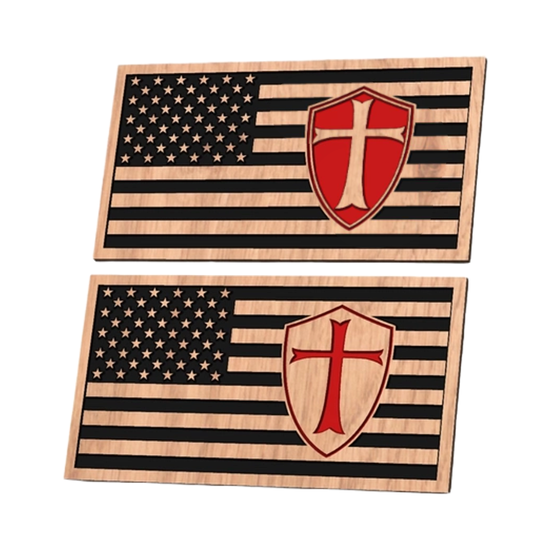 Templar Shield Flag design preview, flags