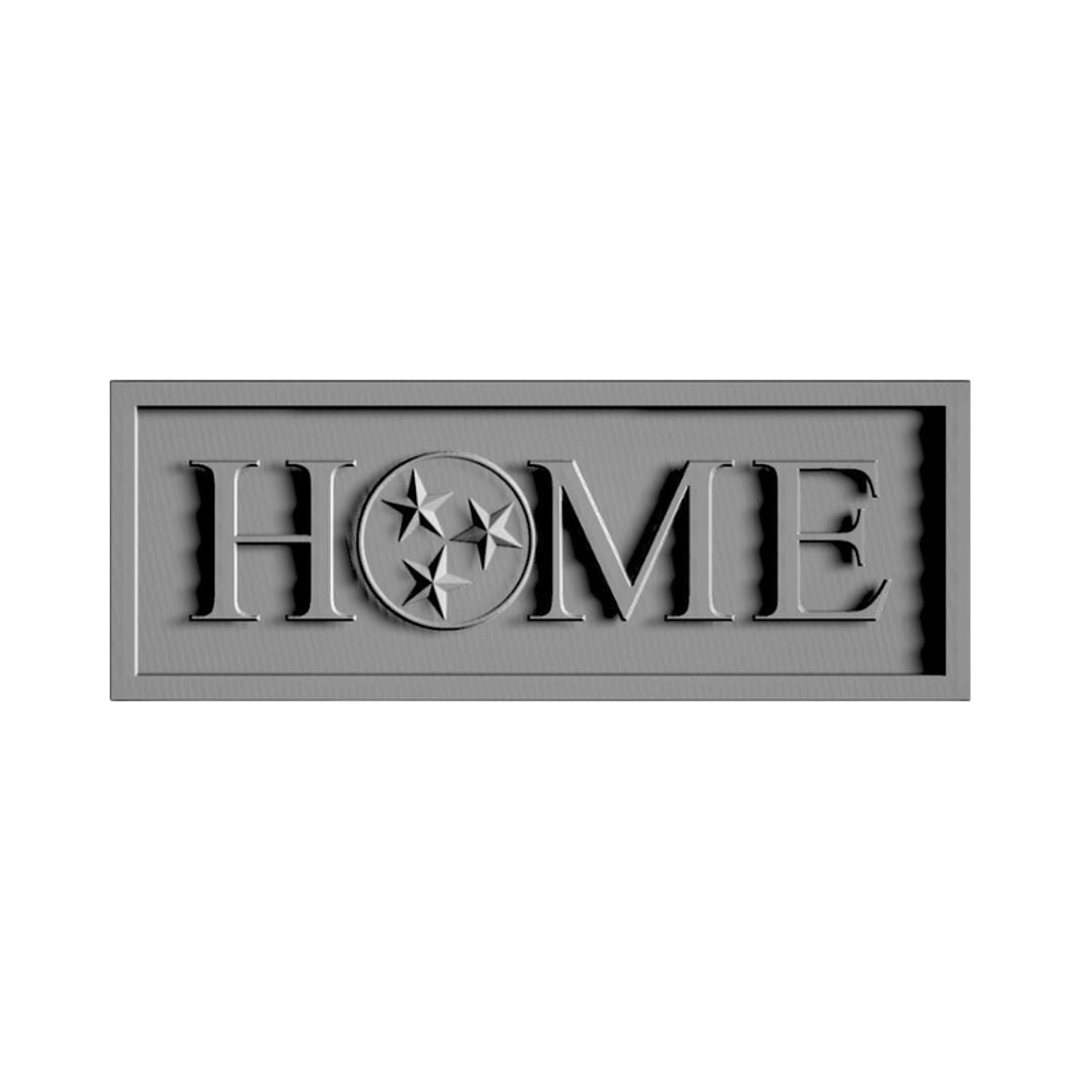 Tennessee HOME Design STL file for 3D printing and CNC routing, LightBurn and Vectric ready