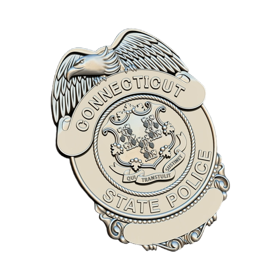 Connecticut State Police badge design preview, patches, badges & insignia