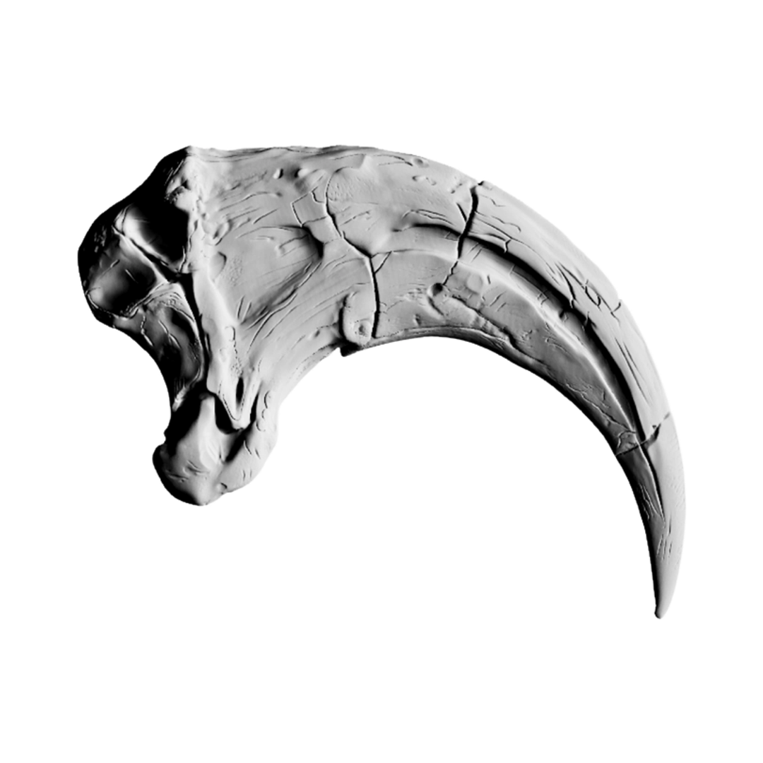 Velociraptor Claw STL file for digital crafting, LightBurn and Vectric ready