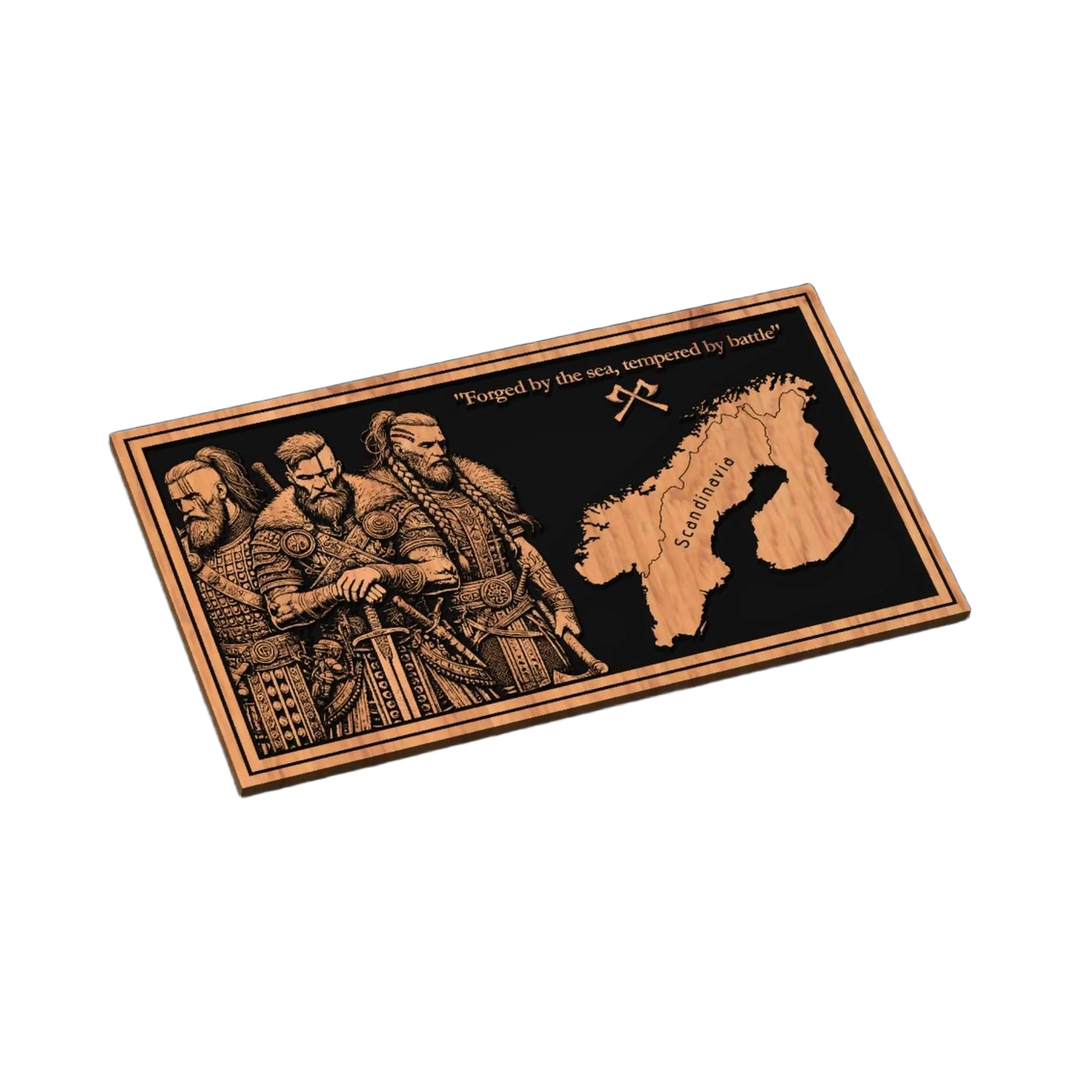 Viking SVG file for laser cutting and CNC routing, LightBurn and Vectric ready