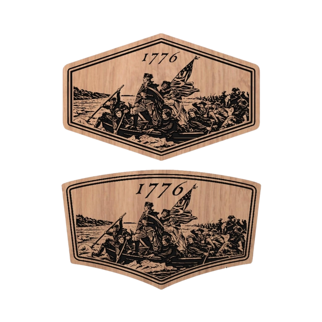 Washington Delaware Crossing detail view, ready for laser cutting and CNC routing