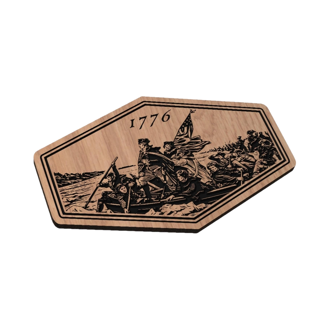 Washington Delaware Crossing detail view, ready for laser cutting and CNC routing