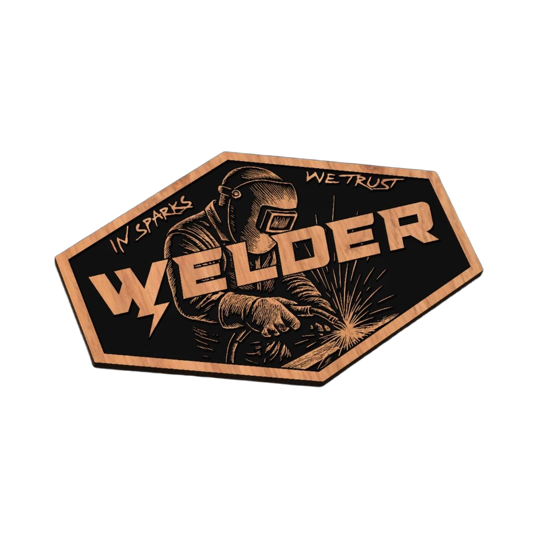 Welder SVG file for laser cutting and CNC routing, LightBurn and Vectric ready