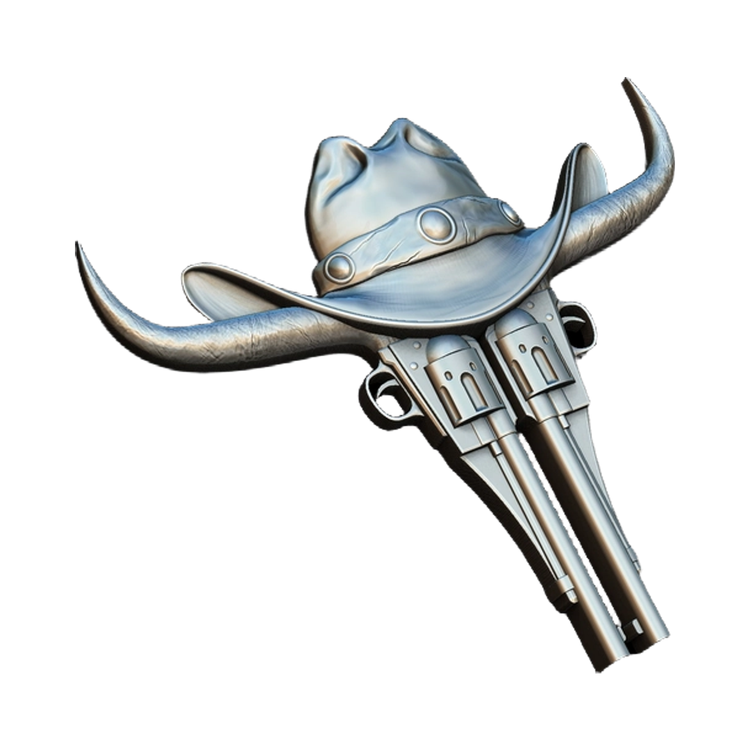 Cowboy & Revolvers - Wild West design preview, historical americana