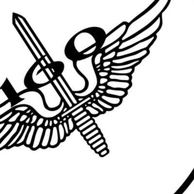 160th SOAR Wings detail view, ready for laser cutting and CNC routing