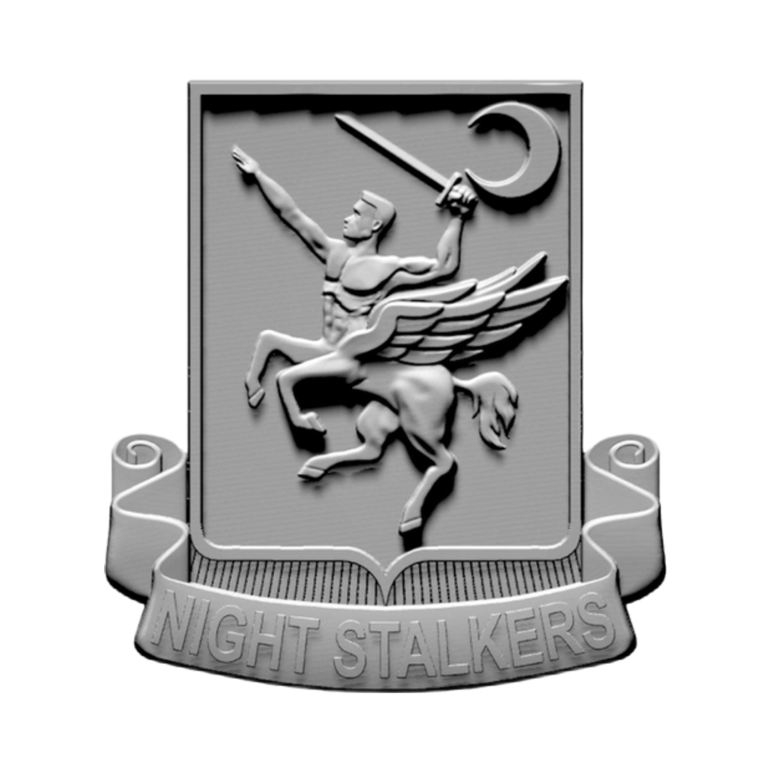 160th SOAR Night Stalkers Emblem STL file for 3D printing and CNC routing, LightBurn and Vectric ready