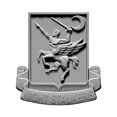 160th SOAR Night Stalkers Emblem STL file for 3D printing and CNC routing, LightBurn and Vectric ready