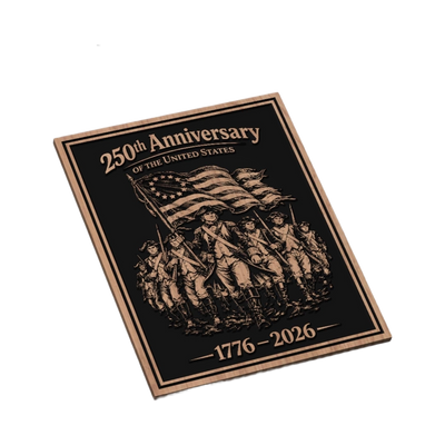 1776-2026 USA 250th Anniversary Patriotic SVG file for laser cutting and CNC routing, Glowforge and LightBurn ready