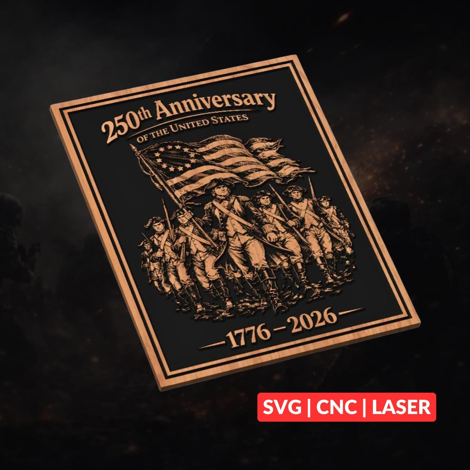 1776-2026 USA 250th Anniversary Patriotic design preview, historical americana