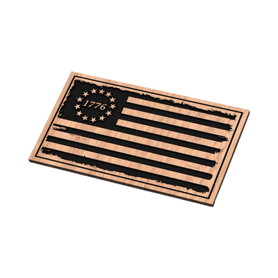 U.S. 1776 Distressed Flag design preview, historical americana