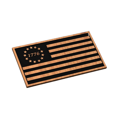 U.S. 1776 Flag SVG file for laser cutting and CNC routing, LightBurn and Vectric ready