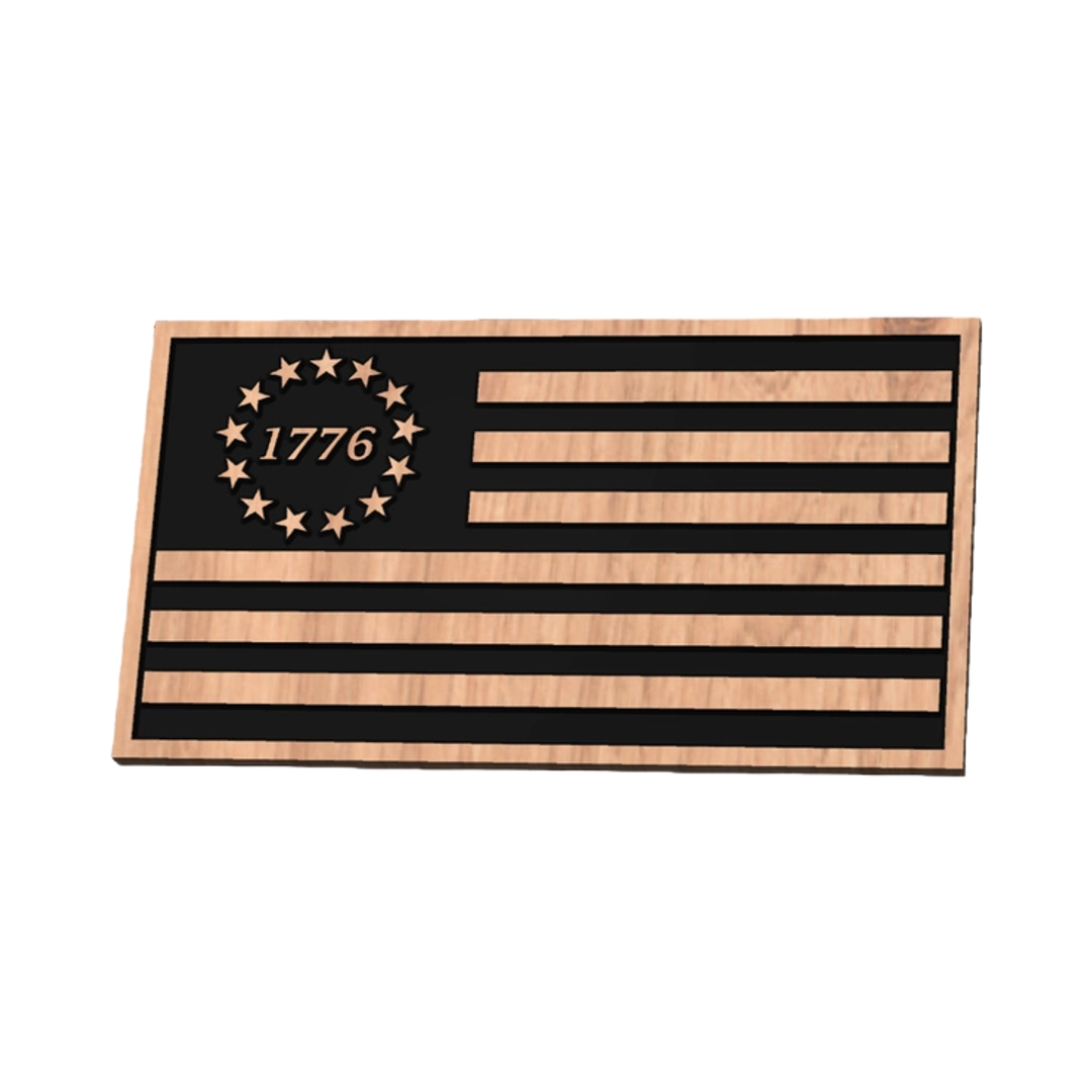 U.S. 1776 Flag design preview, historical americana