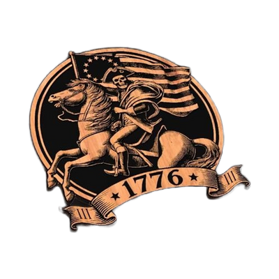1776 Patriot SVG file for laser cutting and CNC routing, Glowforge and LightBurn ready