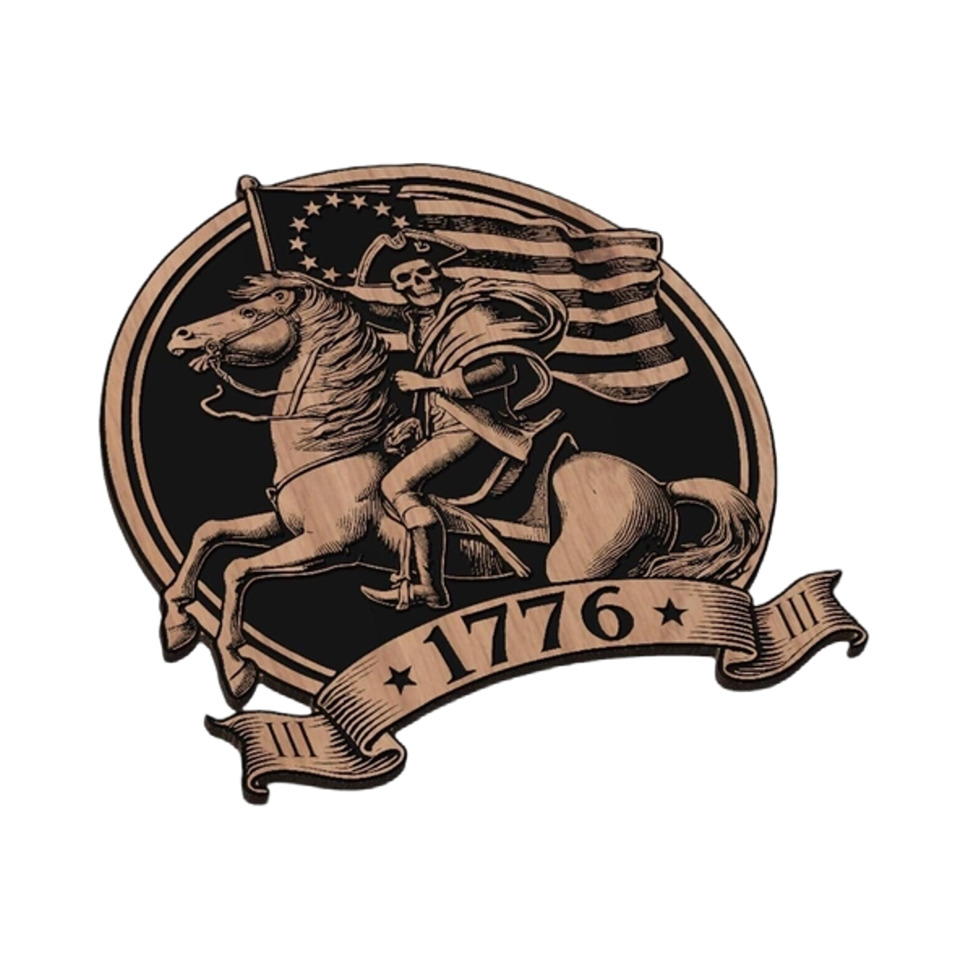 1776 Patriot Rider design preview, historical americana