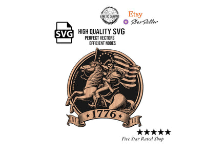 1776 Patriot SVG file included with instant download