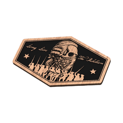 1776 Washington Rebellion Skull design preview, historical americana