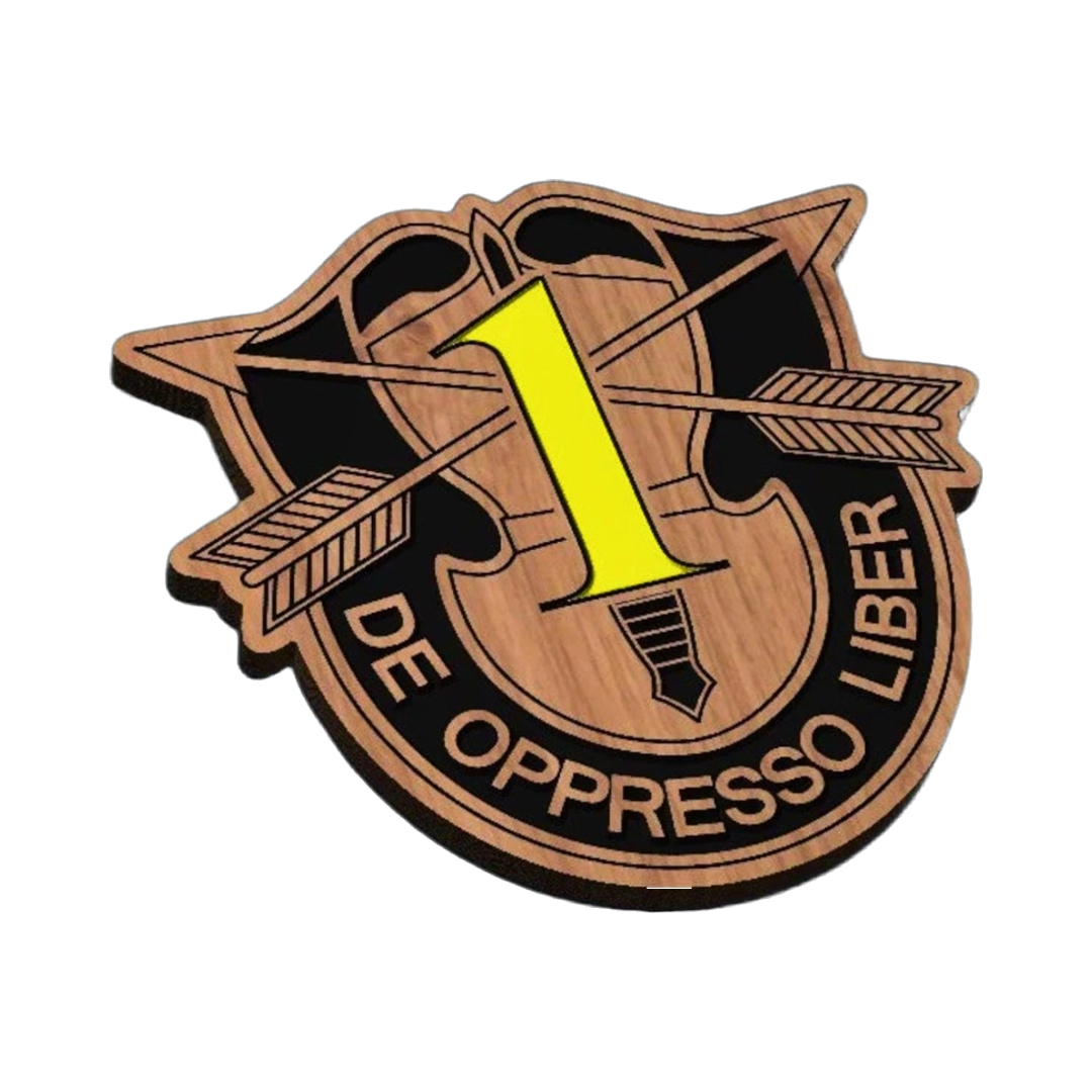 1st Special Forces Group Crest SVG file for laser cutting and CNC routing, LightBurn and Vectric ready
