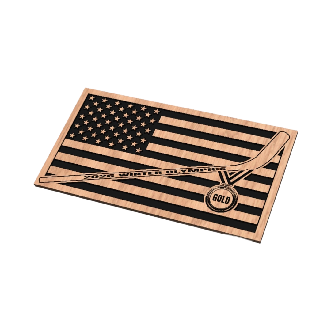 2026 Olympic Hockey Gold Medal Flag design preview, flags
