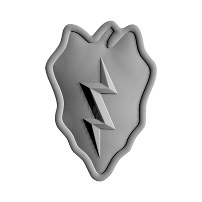 25th Infantry Division STL file for 3D printing and CNC routing, LightBurn and Vectric ready