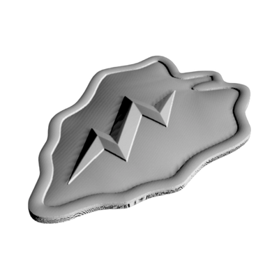 25th Infantry Division detail view, ready for 3D printing and CNC routing