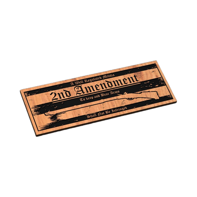 2nd Amendment Banner SVG file for laser cutting and CNC routing, LightBurn and Vectric ready