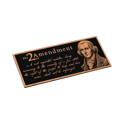 2nd Amendment James Madison SVG file for laser cutting and CNC routing, LightBurn and Vectric ready