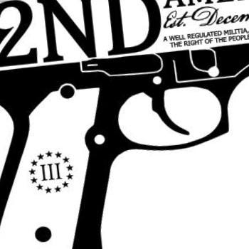 2nd Amendment Pistol detail view, ready for laser cutting and CNC routing