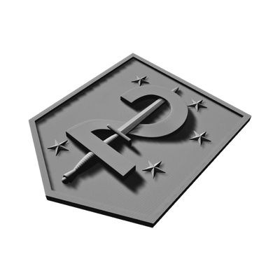 2nd Marine Raider Battalion detail view, ready for 3D printing and CNC routing