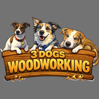 3 Dogs Woodworking logo