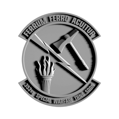 353rd Special Operations Training Squadron STL file for 3D printing and CNC routing, LightBurn and Vectric ready