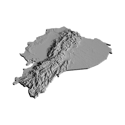 Ecuador Terrain Map design preview, countries & world