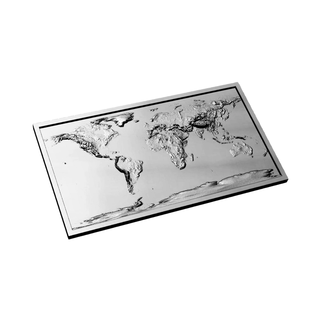 Global Terrain Map design preview, countries & world