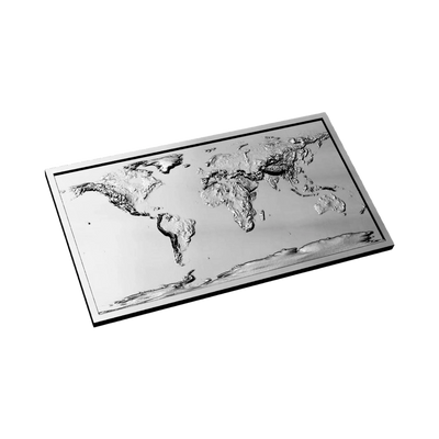 Global Terrain Map design preview, countries & world