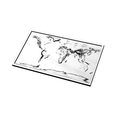 Global Terrain Map detail view, ready for 3D printing and CNC routing