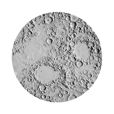 Lunar Moon Terrain Map STL file for 3D printing and CNC routing, LightBurn and Vectric ready