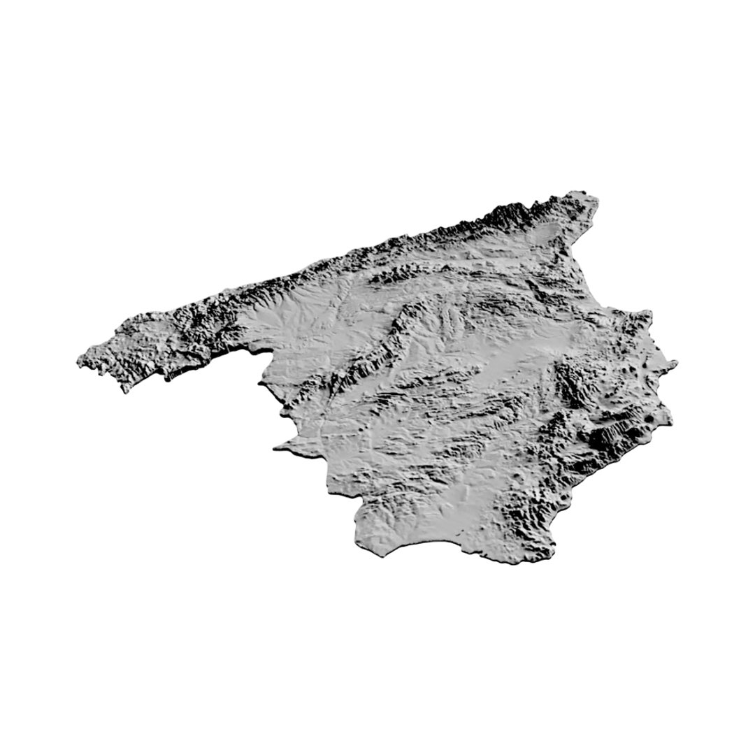 Spain Terrain Map design preview, countries & world
