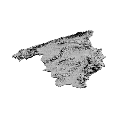 Spain Terrain Map design preview, countries & world