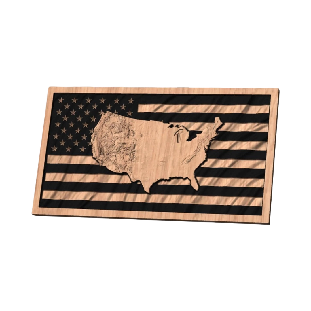 U.S. Terrain Wavy Flag design preview, flags