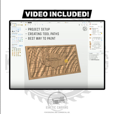 3D United States Terrain Wavy Flag (How-To Video Included) design preview, flags