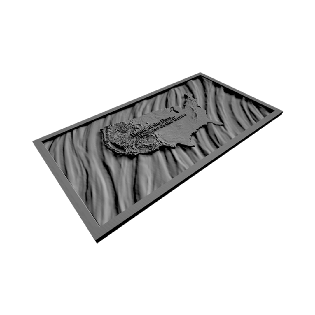 3D United States Terrain Wavy Flag (How-To Video Included) design preview, flags