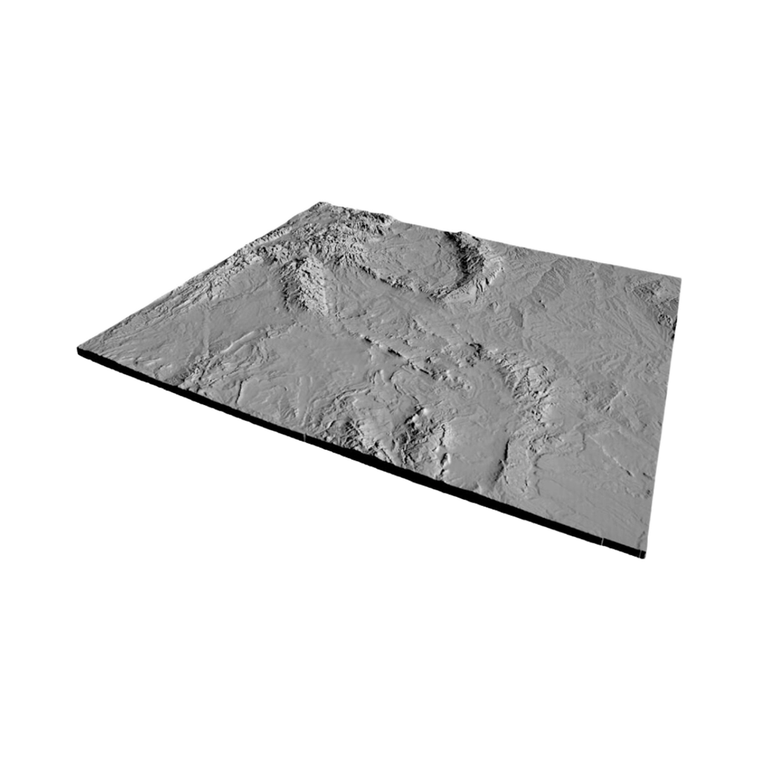 Wyoming Terrain Map design preview, countries & world