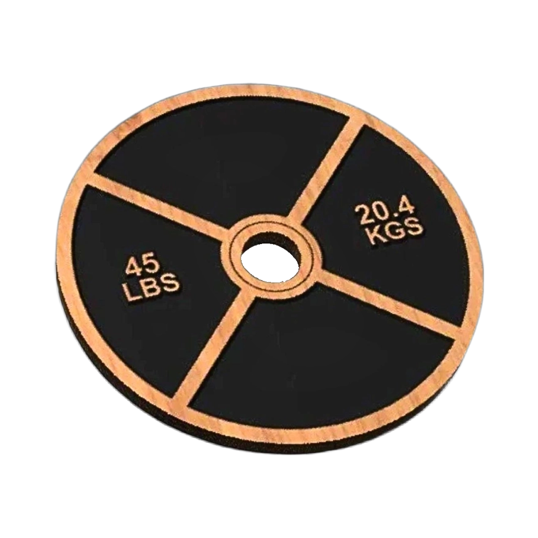 45lb Weight Plate SVG file for laser cutting and CNC routing, LightBurn and Vectric ready