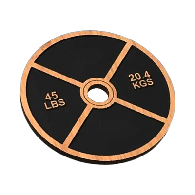 45lb Weight Plate SVG file for laser cutting and CNC routing, LightBurn and Vectric ready