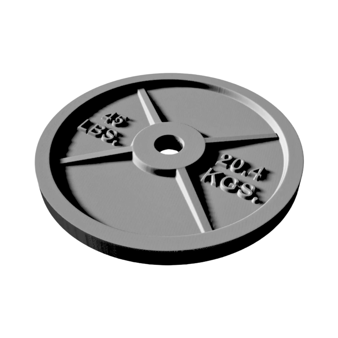 45lb Weight Plate design preview, fitness & gym
